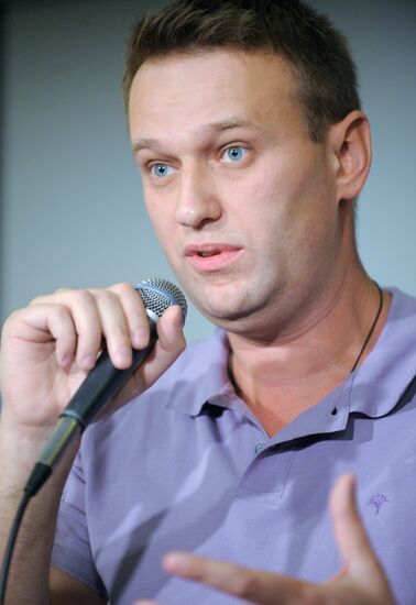 Встреча с блогером Алексеем Навальным