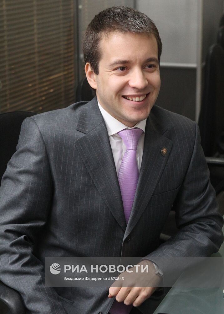 Николай Никифоров на брифинге в РИА Новости