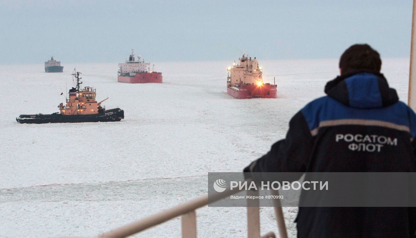 Десятки судов застряли в Финском заливе