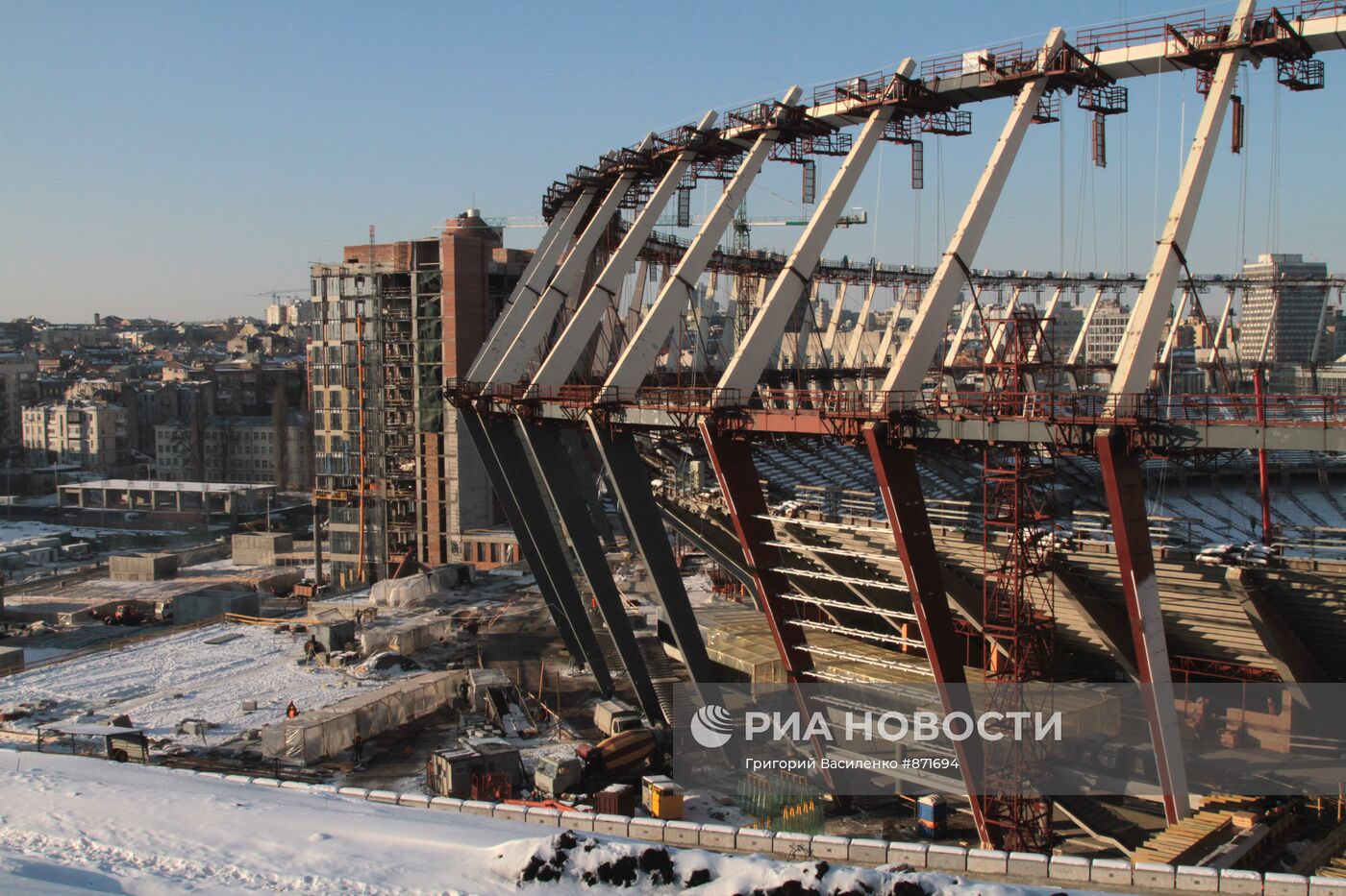 Реконструкция стадиона "Олимпийский" в Киеве
