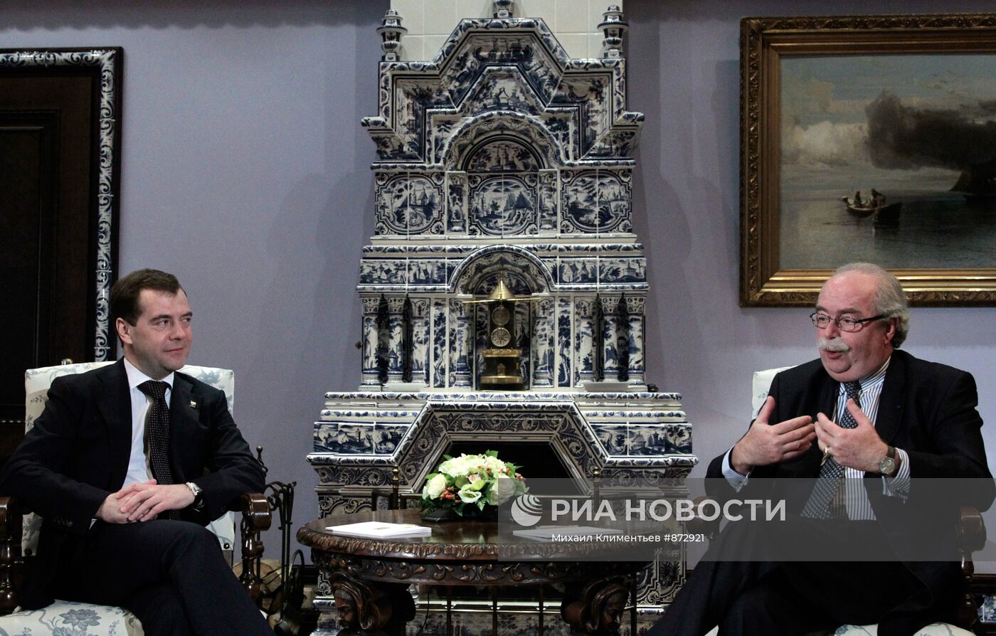 Встреча Дмитрия Медведева с Кристофом де Маржери