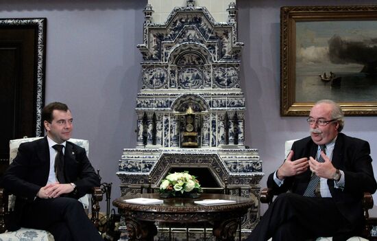Встреча Дмитрия Медведева с Кристофом де Маржери