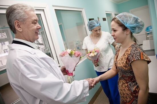 С.Собянин посетил городскую клиническую больницу №70 в Москве