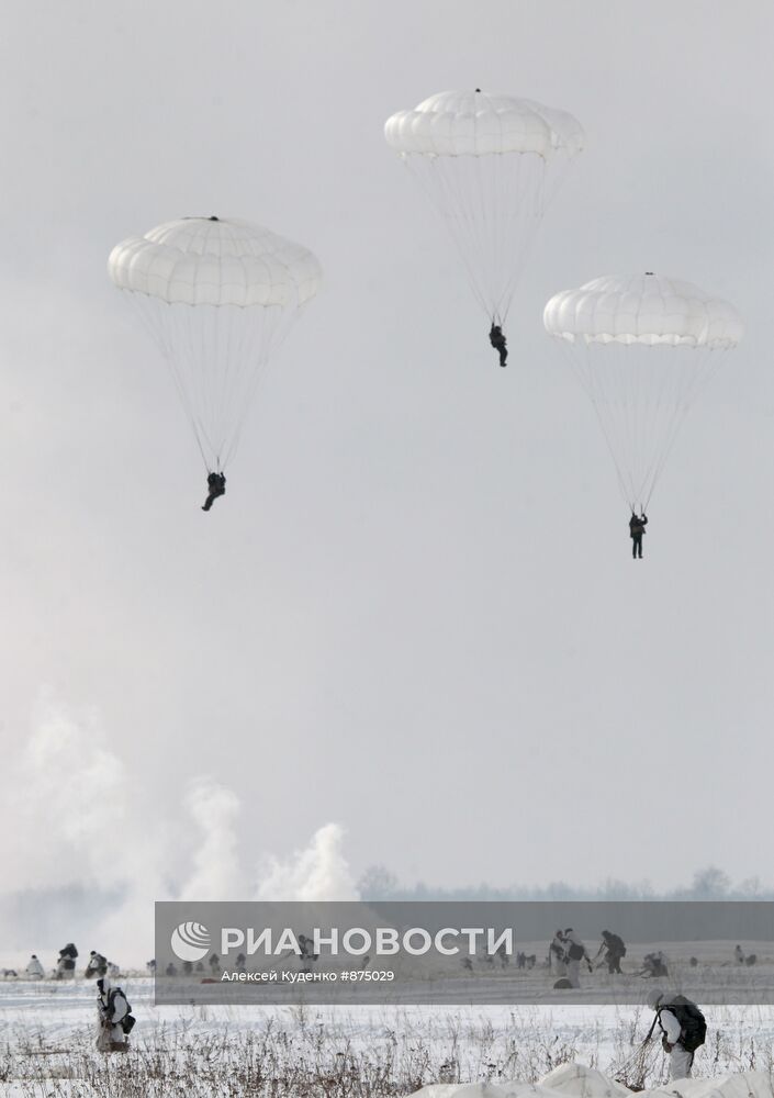 Учения Воздушно-десантных войск (ВДВ) в Рязанской области