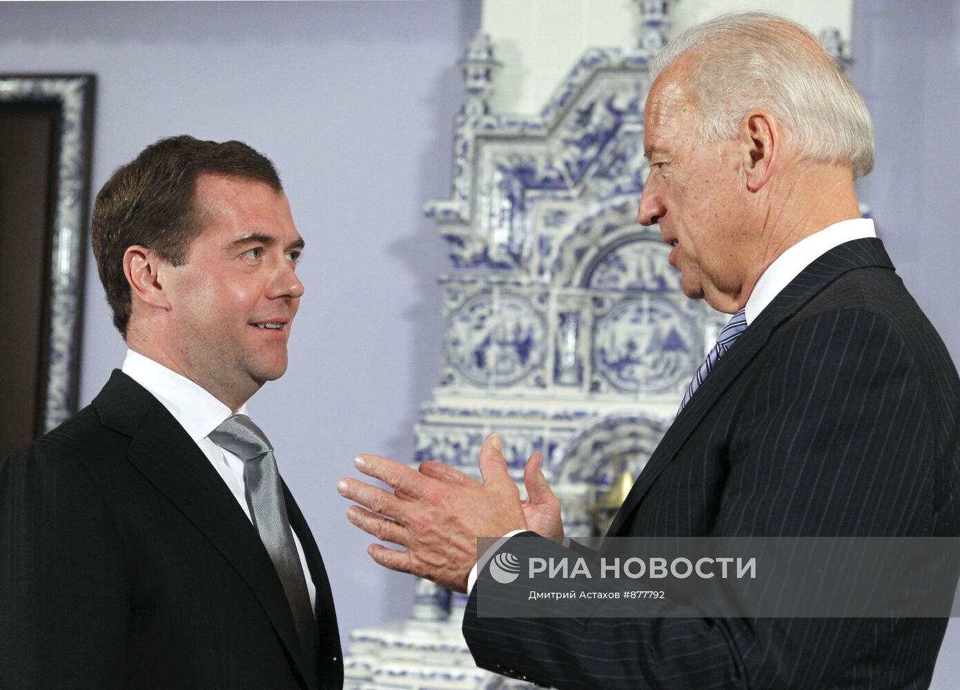 Дмитрий Медведев принял Джозефа Байдена в Горках