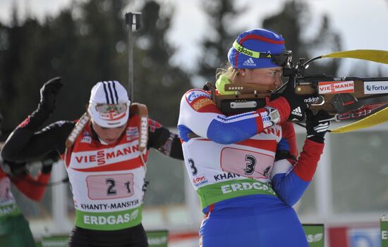 Чемпионат России биатлон женщины Екатерина Юрлова