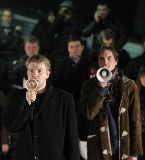 Премьера спектакля "Железнодорожная опера" на Киевском вокзале