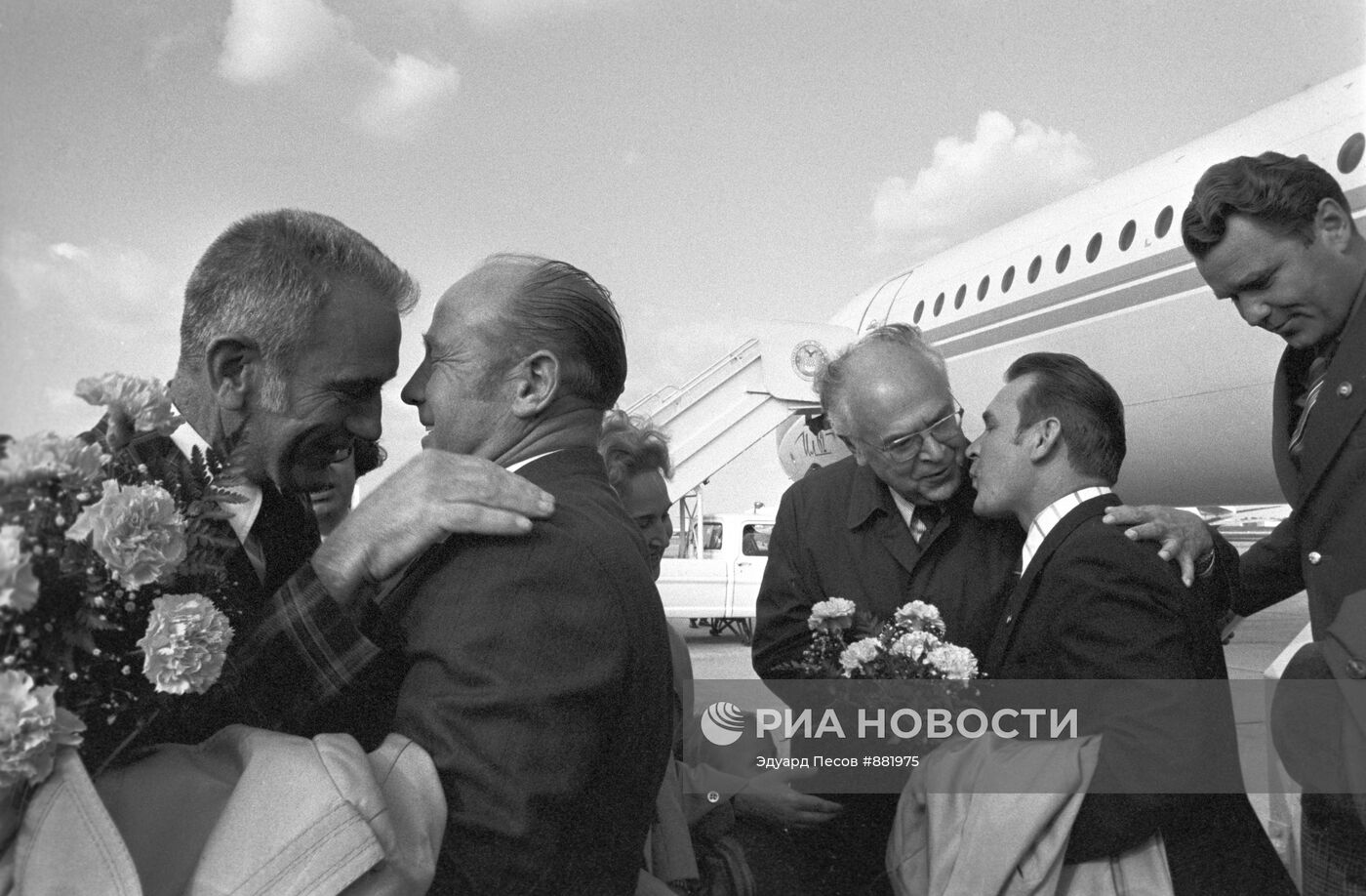 Прибытие экипажа "Союз-19" в Вашингтон