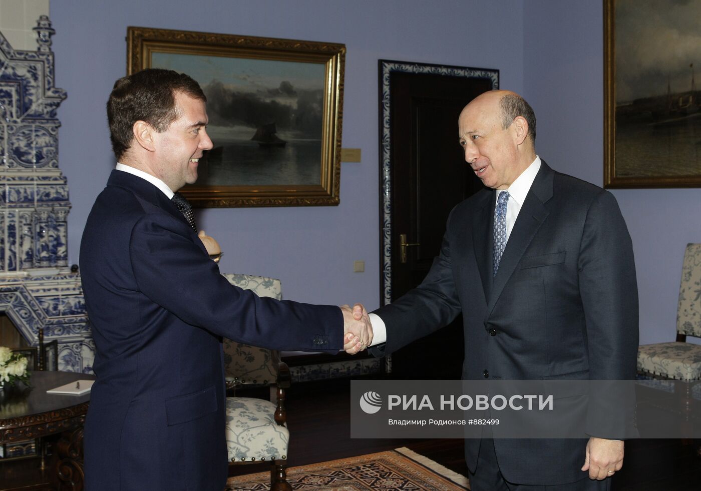 Встреча Дмитрия Медведева с Ллойдом Бланкфейном