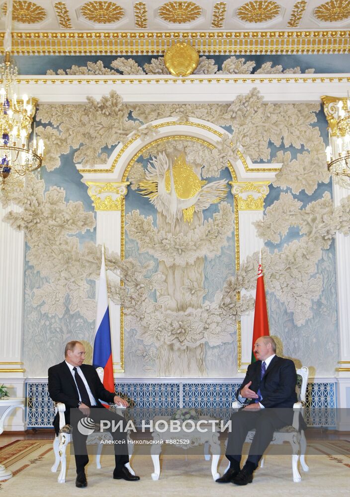 Встреча Владимира Путина и Александра Лукашенко в Минске