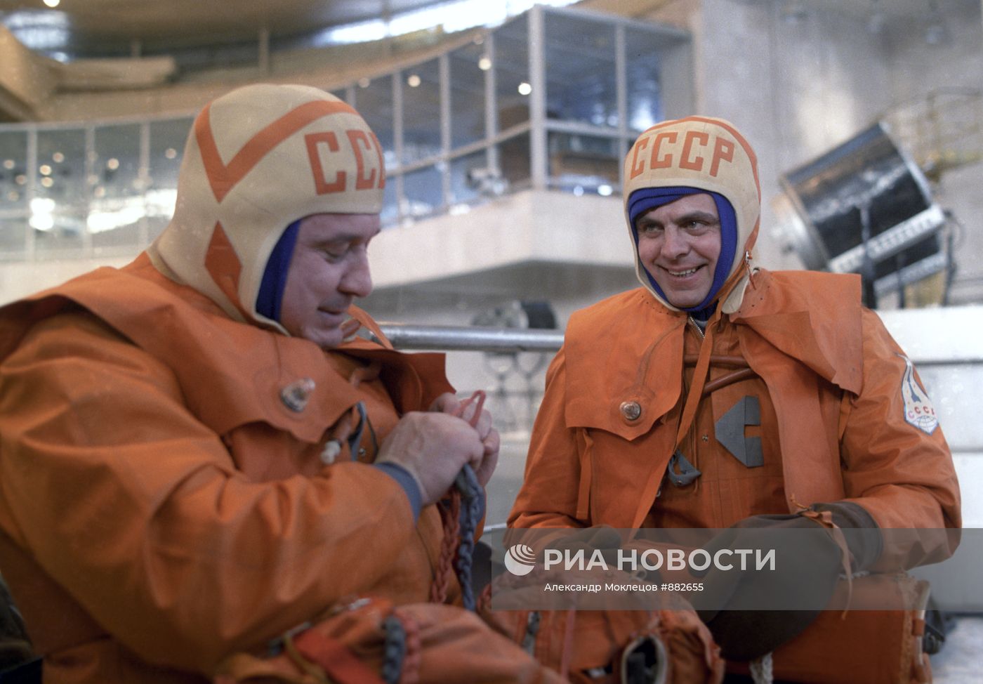 Космонавты Л. Кизим и В. Соловьев
