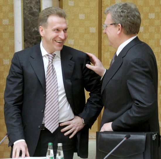 Игорь Шувалов и Алексей Кудрин