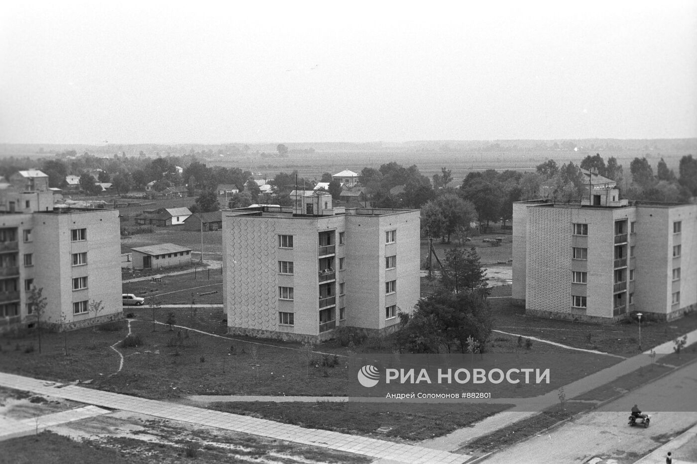 Дома в центре села Вузлове