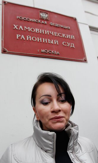 Помощник судьи Хамовнического суда Н.Васильева вышла из отпуска