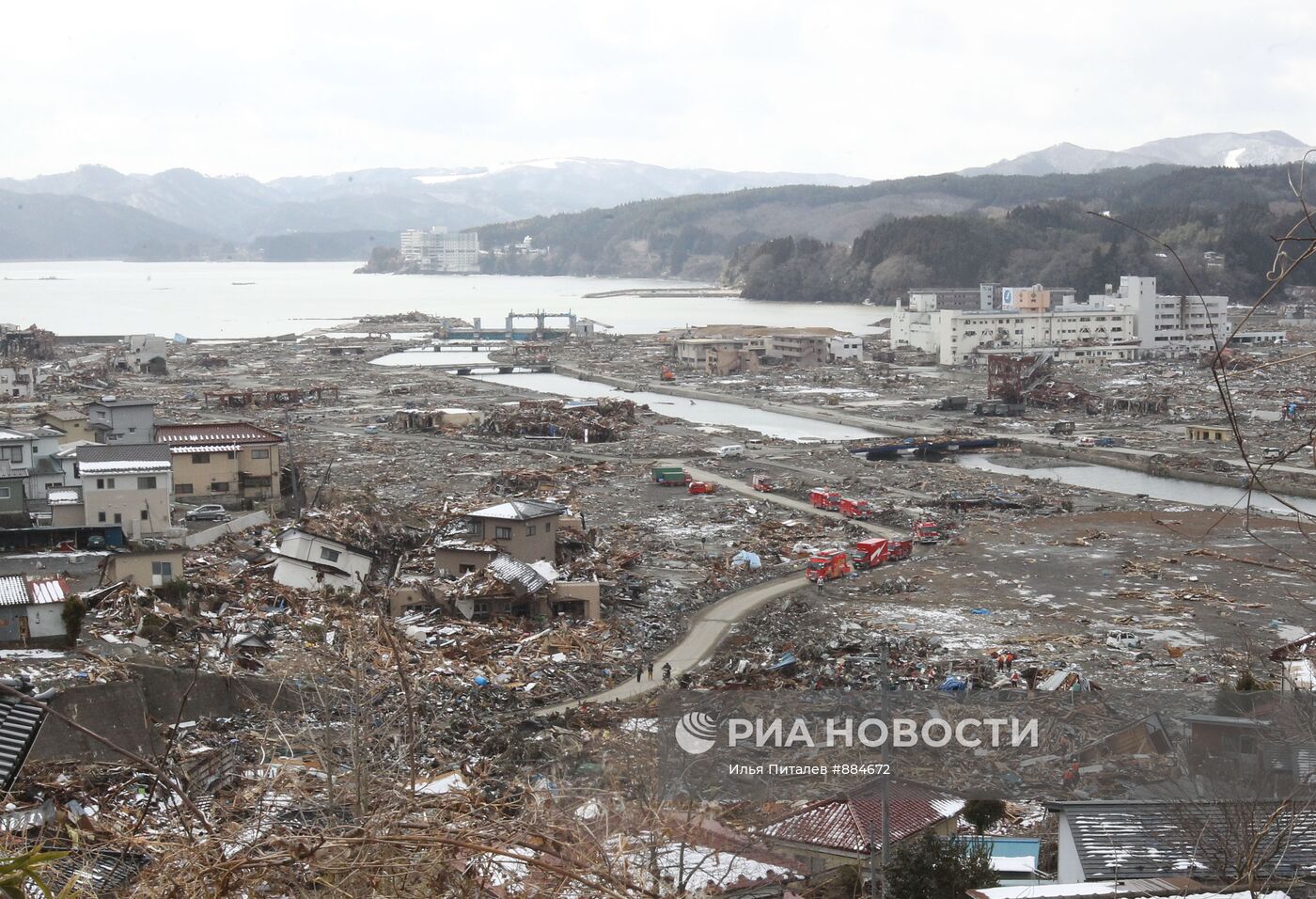 Последствия землетрясения в Японии