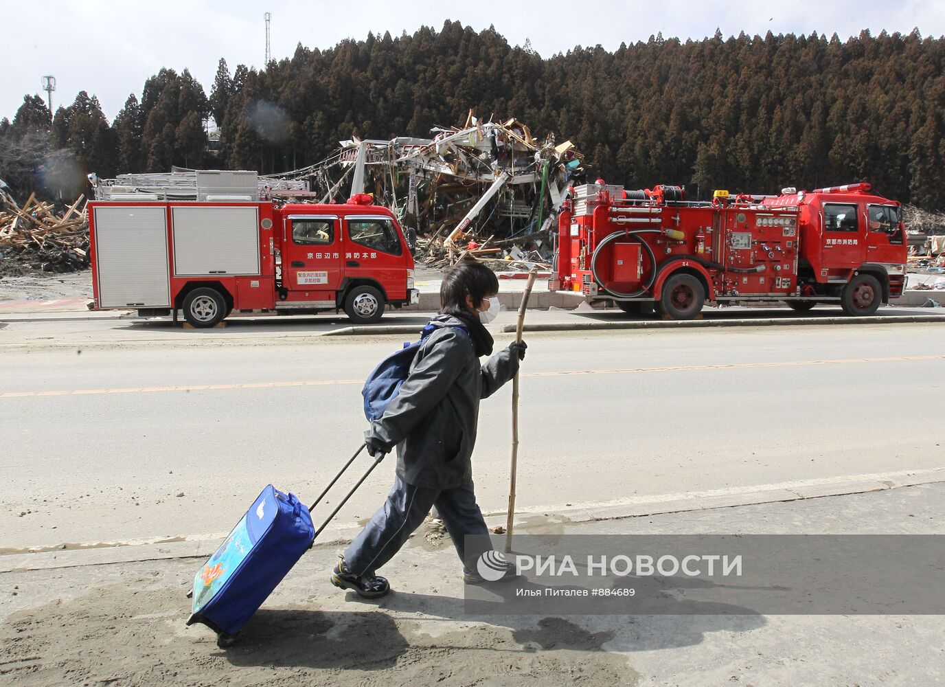 Последствия землетрясения в Японии