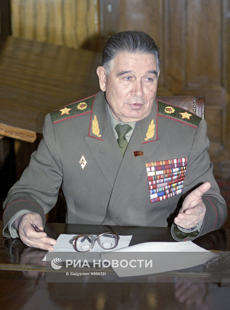 Заместитель Министра обороны СССР Михаил Сорокин