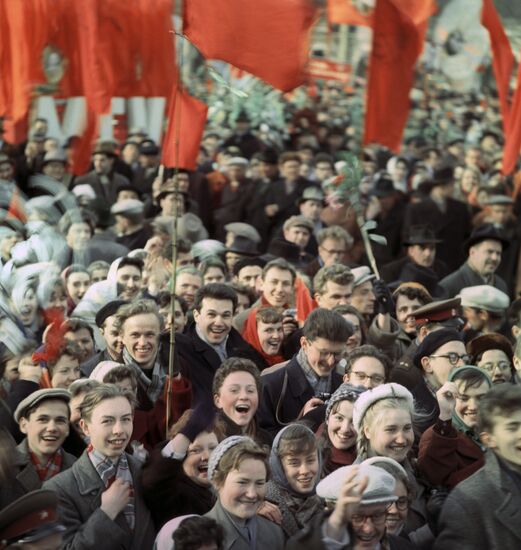 Встреча Юрия Гагарина в Москве