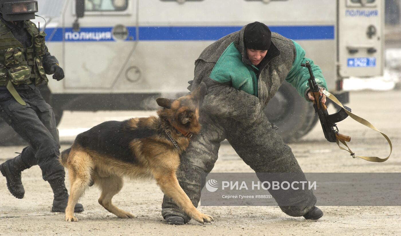 Учения подразделения ОМОН