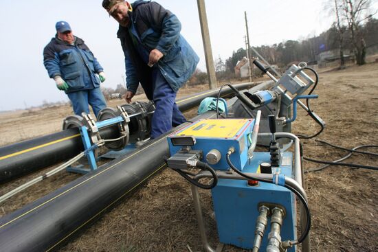 Укладка сетевого газопровода в Калининградской области