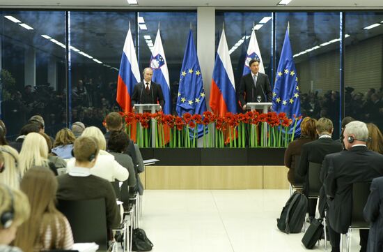 Рабочий визит Владимира Путина в Словению