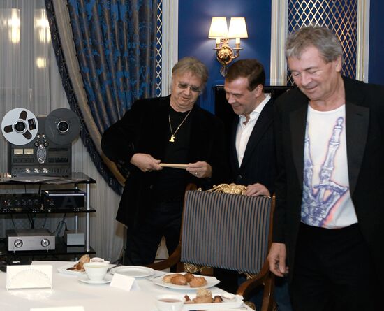 Встреча Д.Медведева с участниками группы Deep purple