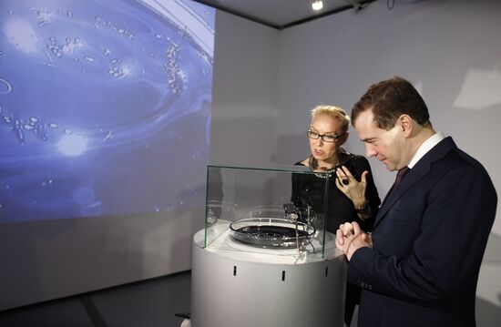 Д.Медведев посетил выставку арт-объектов в Дом Фотографии