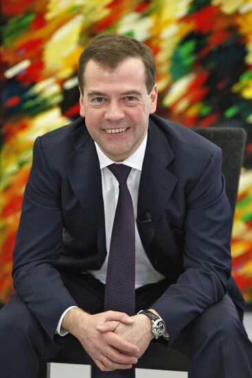Д.Медведев посетил Московский Дом Фотографии