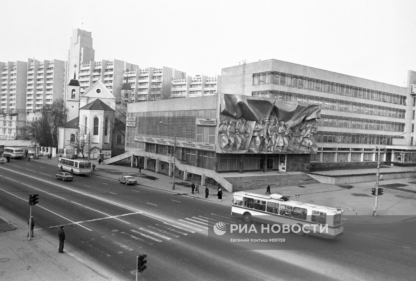 Улица Максима Горького в городе Минске