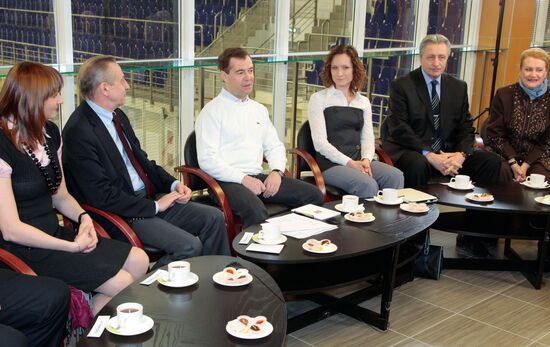 Посещение Дмитрием Медведевым спортивного комплекса "Янтарь"