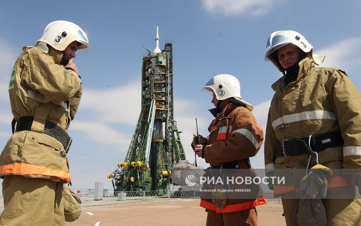 Подготовка к пуску космического корабля "Союз ТМА-21" "Гагарин"