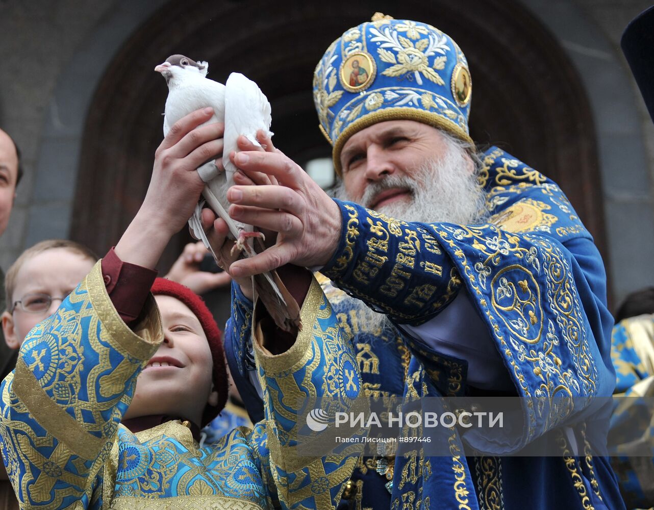 Праздник Благовещение Пресвятой Богородицы в Екатеринбурге