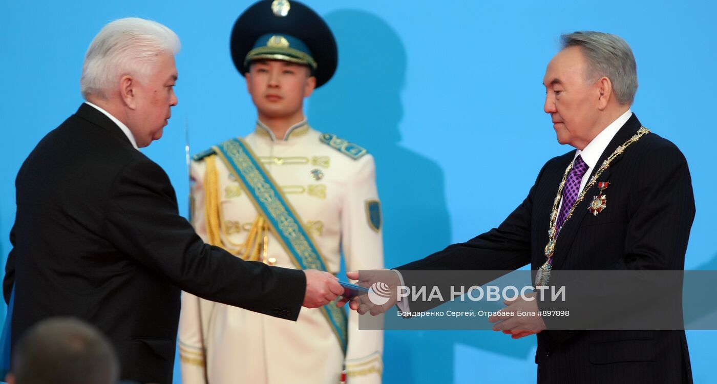 Церемония инаугурации президента Казахстана Нурсултана Назарбаев