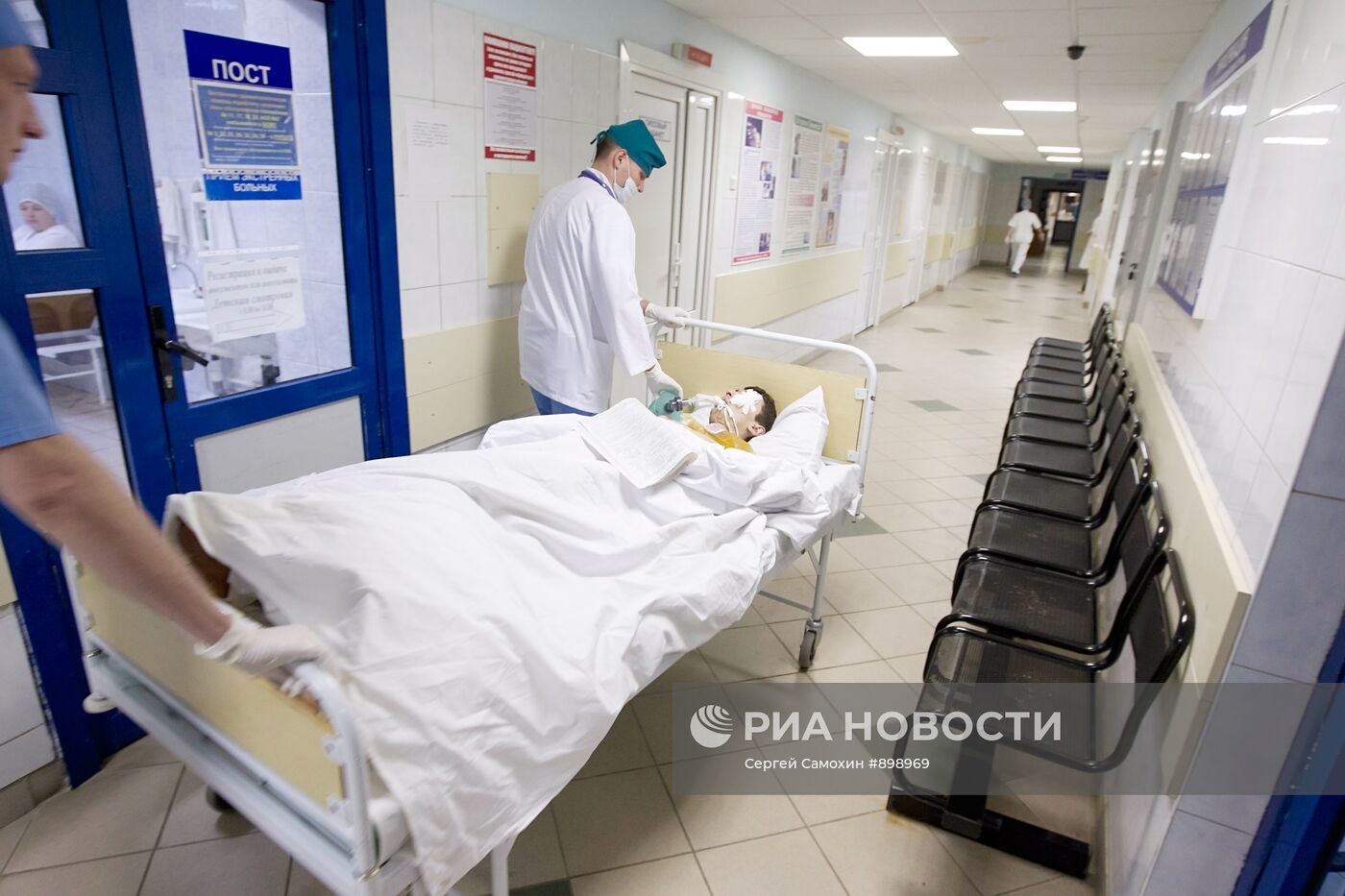 Пострадавшие в результате взрыва в больнице Минска
