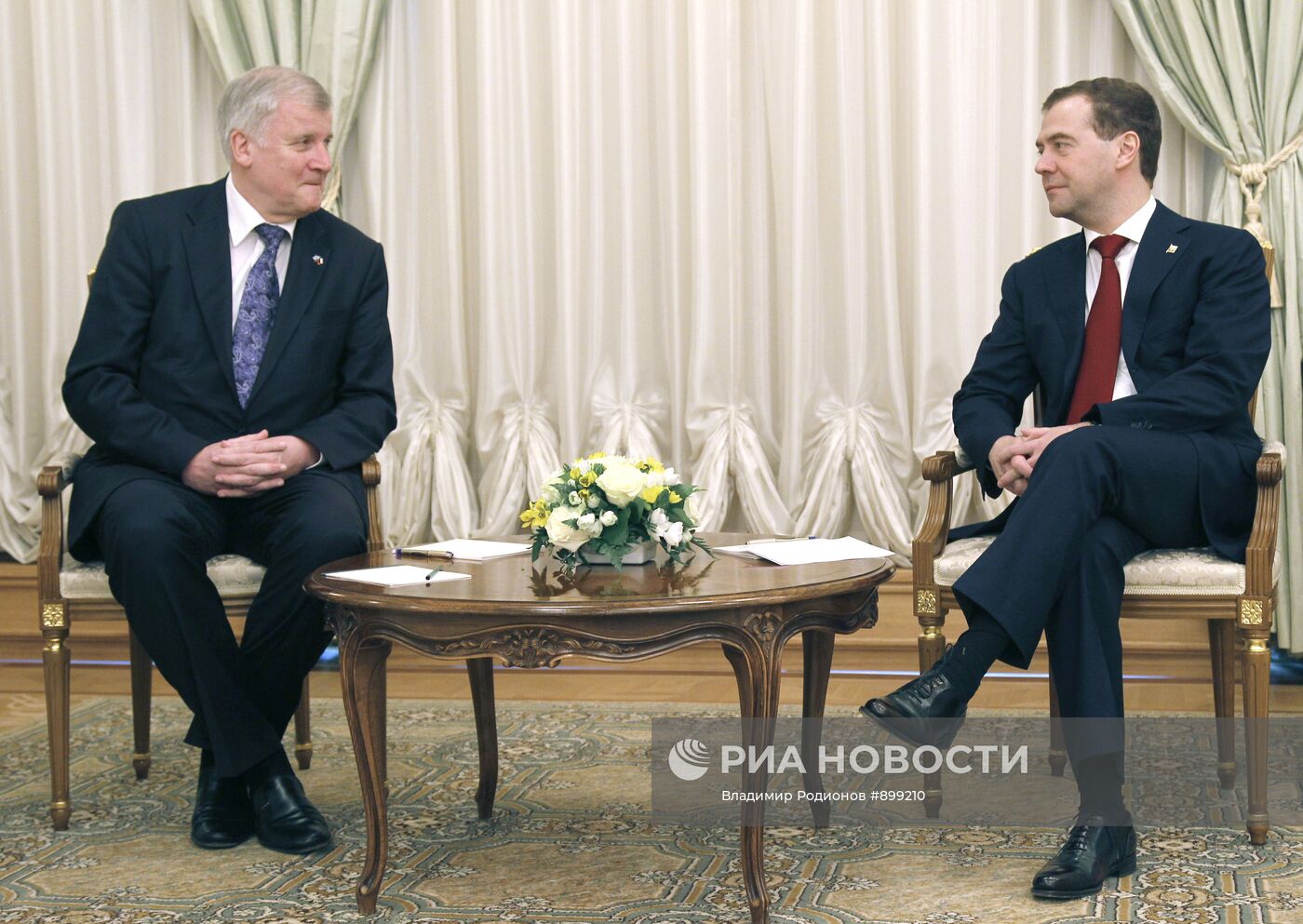 Встреча Дмитрия Медведева с Хорстем Зеехофером
