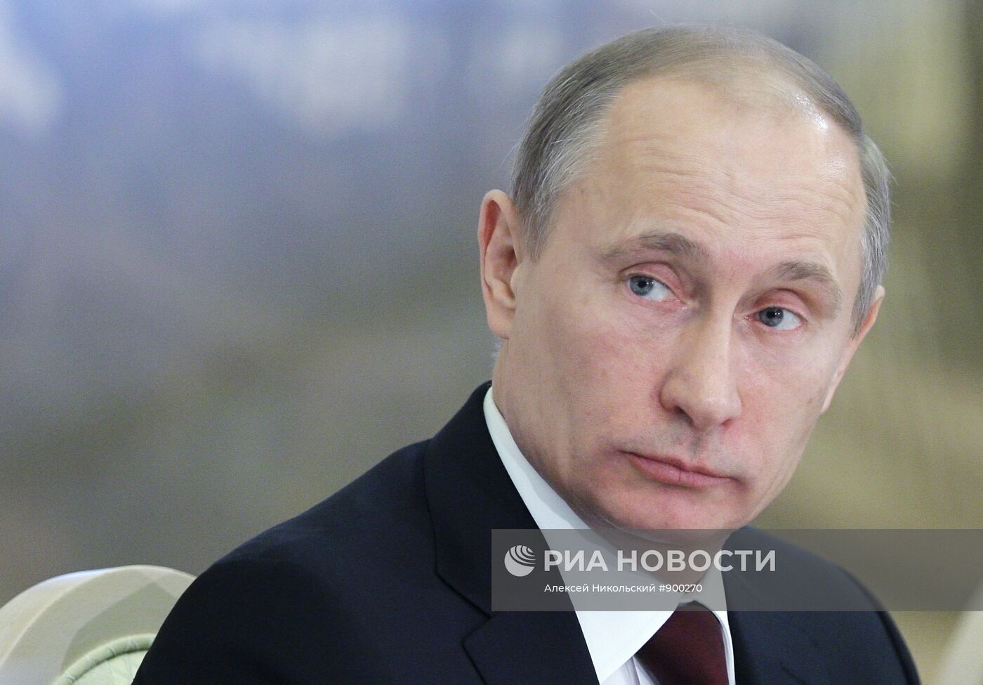 В.Путин на заседании Попечительского совета РГО в Москве