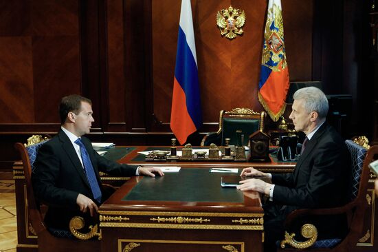 Встреча Дмитрия Медведева с Андреем Фурсенко