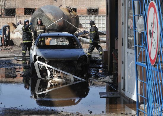 Пожар на газораспределительной станции в Одинцовском районе