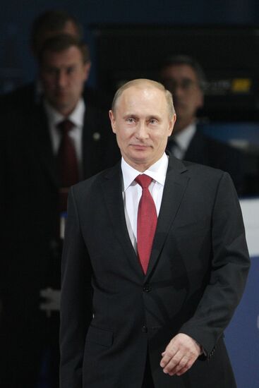 В.Путин на открытии чемпионата мира по фигурному катанию