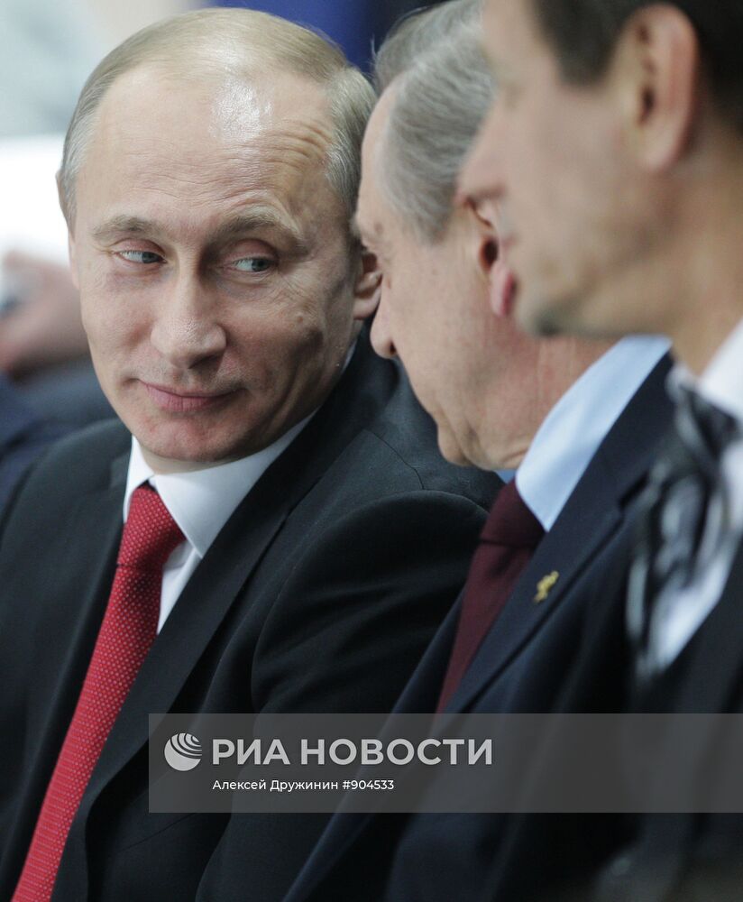 В.Путин на открытии чемпионата мира по фигурному катанию