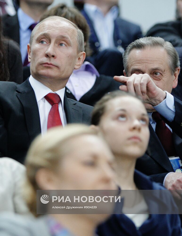 В.Путин на открытии чемпионата мира по фигурному катанию