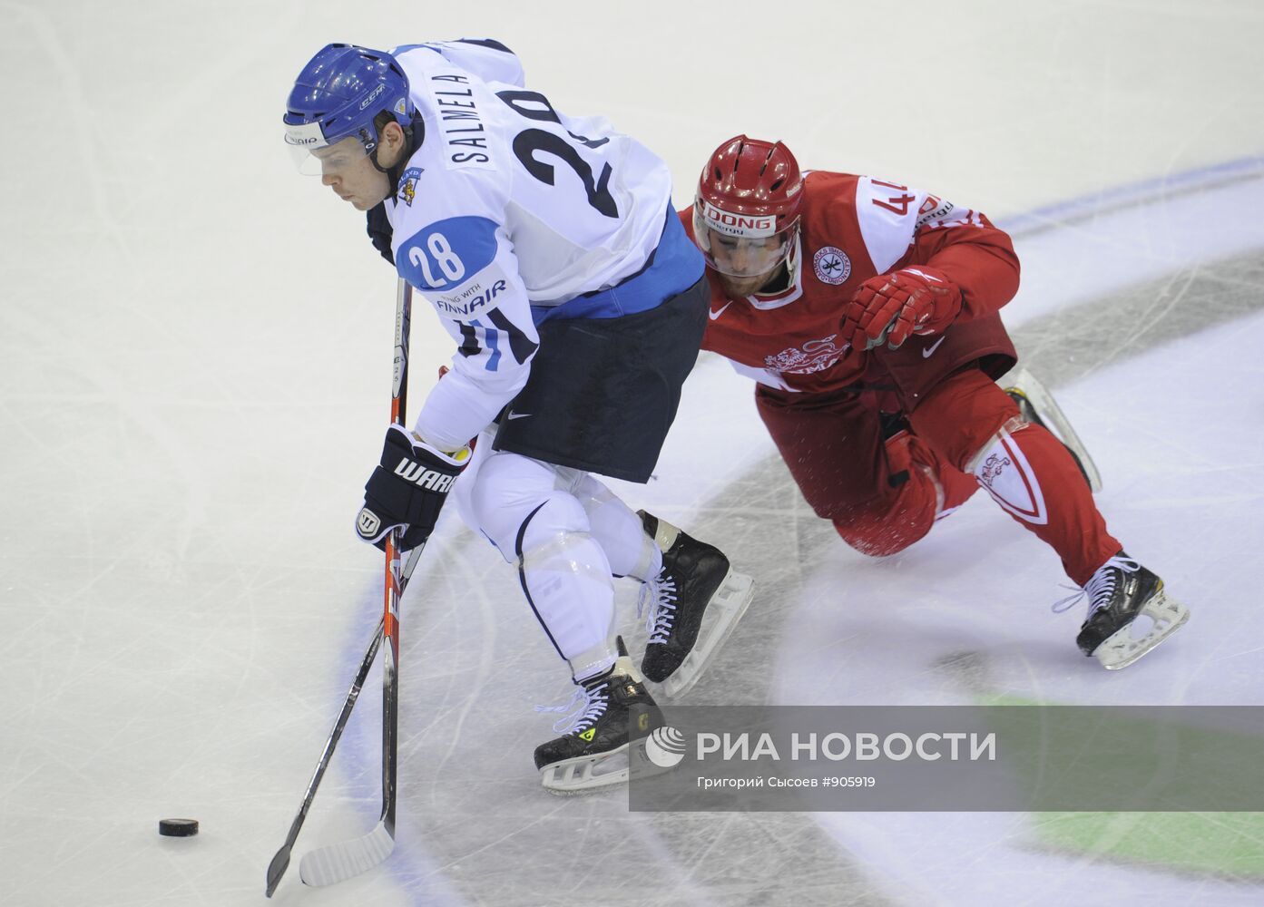 Хоккей. Чемпионат мира. Матч Финляндия - Дания