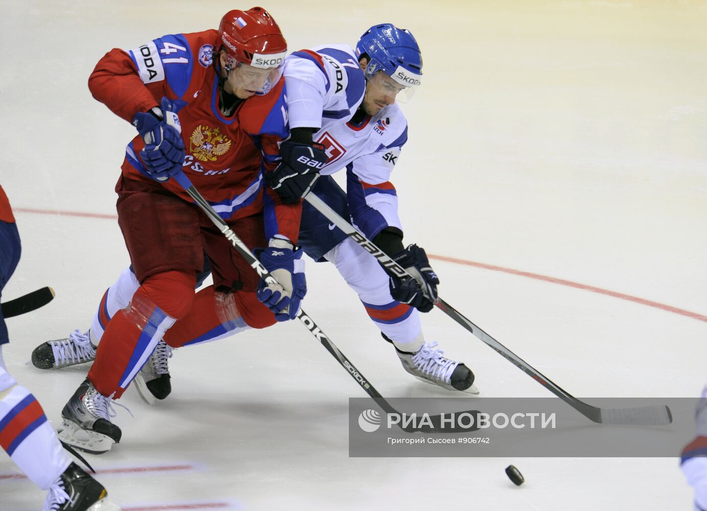Хоккей. Чемпионат мира. Матч Россия - Словакия