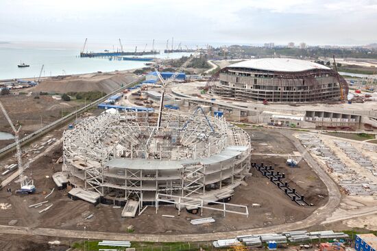 Строительство олимпийских объектов в Сочи
