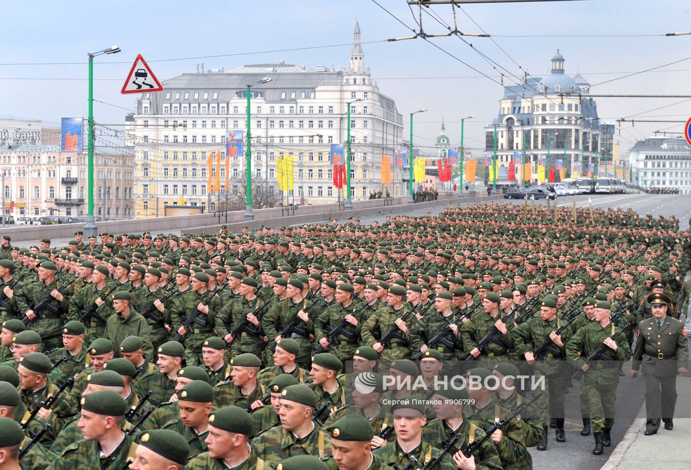 Репетиция парада Победы на Красной Площади
