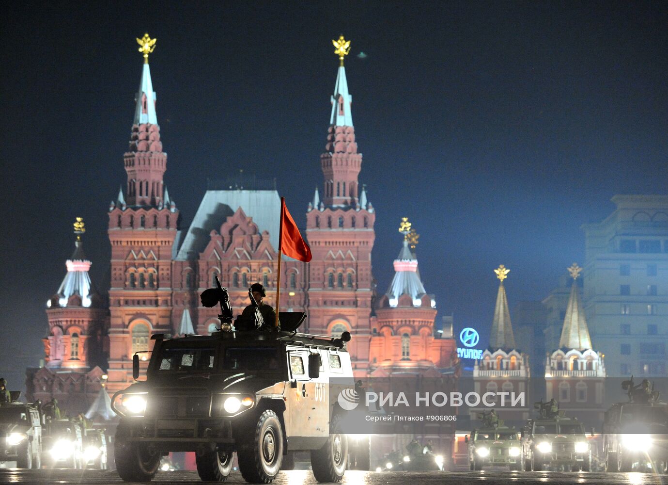 Репетиция парада Победы на Красной Площади