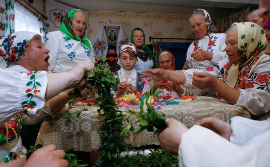 Подготовка к народному празднику Юрье в Гомельской области
