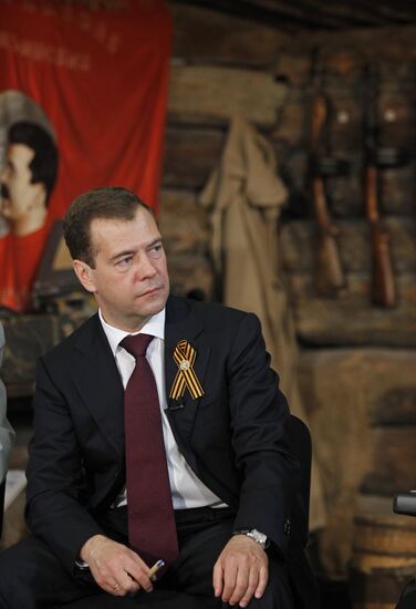 Д.Медведев посетил Центральный музей Вооруженных сил РФ