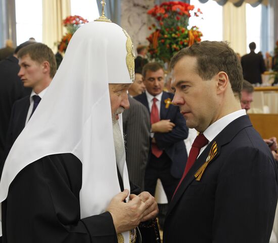 Д.Медведев на торжественном приеме в Кремле