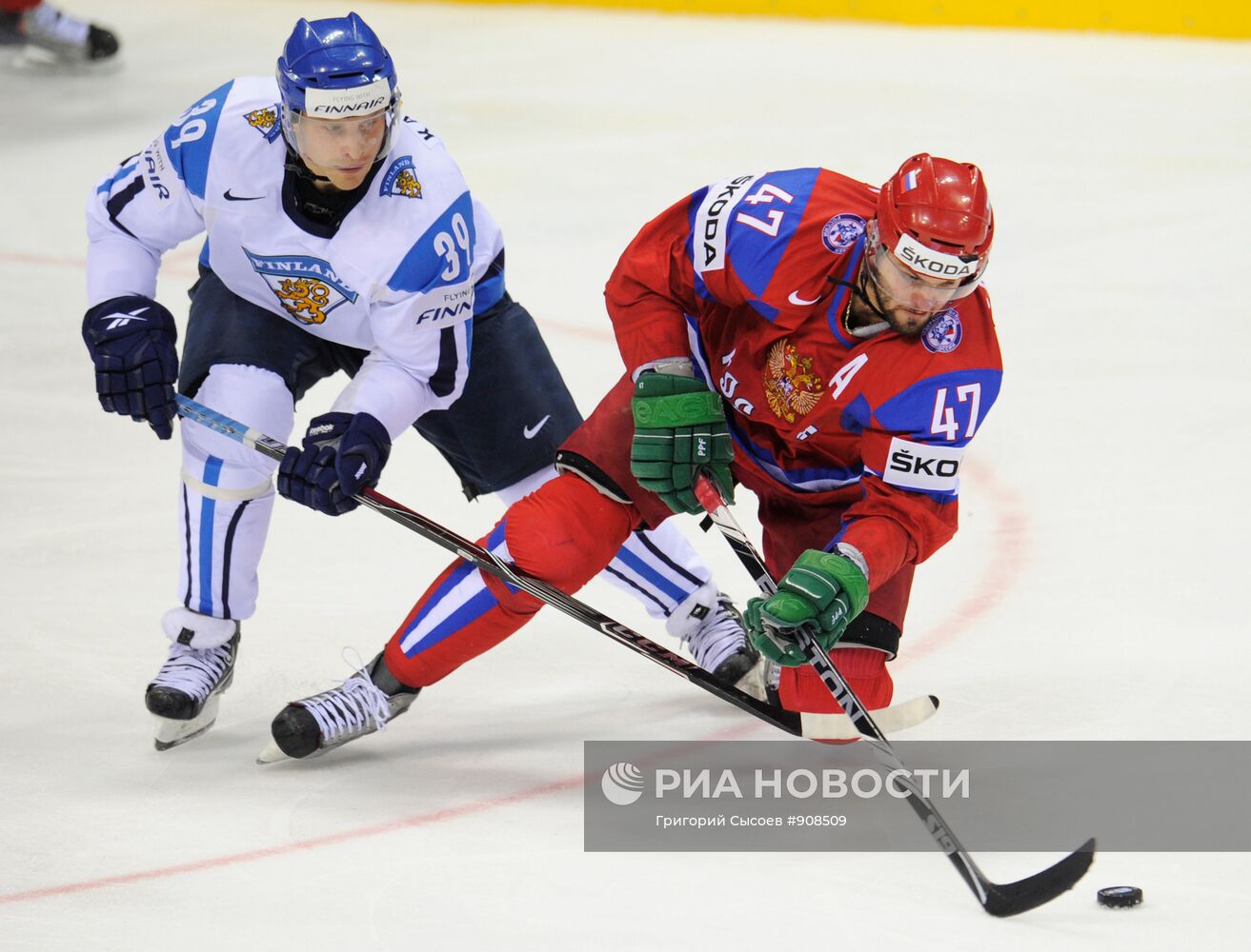 Хоккей. Чемпионат мира. Матч Россия - Финляндия